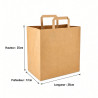 Sac Papier Kraft 26+17x25